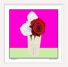 Load image into Gallery viewer, Three Roses Dotted Vase