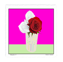 Load image into Gallery viewer, Three Roses Dotted Vase
