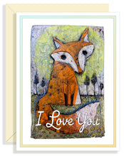 Load image into Gallery viewer, Fox One Greeting Card
