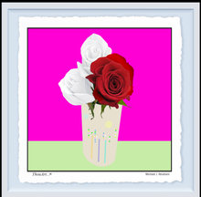 Load image into Gallery viewer, Three Roses Dotted Vase
