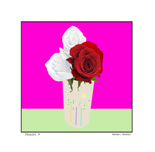 Load image into Gallery viewer, Three Roses Dotted Vase
